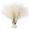 SENRN 6PCS Faux Pampas Grass Pampas Grass Decor Tall Pampas Grass for Floor Vase Large Reed Pampas Grass Decor Artificial Fluffy Pampas Grass for Room Decor 45cm White