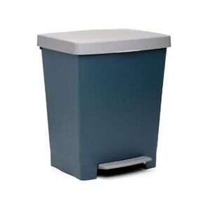 Tatay Cubik 23L Prullenbak - Voetpedaal, Blauw, Ergonomisch Ontwerp Tatay Cubik 23L Prullenbak - Voetpedaal, Blauw, Ergonomisch Ontwerp