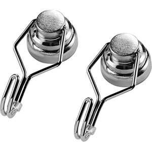 Connex Neodymium magneethaken Ø 25 x 67 mm 2 stuks in praktische set extra sterke magneet 21 kg hechtkracht voor huishouden en werkplaats, powermagneet, mini-magneet, DY7100039, zilver Connex Neodymium magneethaken Ø 25 x 67 mm 2 stuks in praktische set extra sterke magneet 21 kg hechtkracht voor huishouden en werkplaats, powermagneet, mini-magneet, DY7100039, zilver