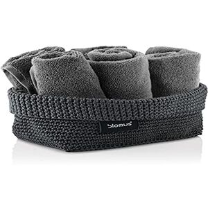 blomus -TELA- Haakmand L van kunstvezel, antraciet, opbergmand, hoogwaardige afwerking, exclusieve look, ideaal voor handdoeken, cosmetica, etc. 31 x 9 x 3 cm, antraciet, (68885) blomus -TELA- Haakmand L van kunstvezel, antraciet, opbergmand, hoogwaardige afwerking, exclusieve look, ideaal voor handdoeken, cosmetica, etc. 31 x 9 x 3 cm, antraciet, (68885)