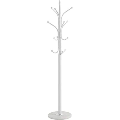 HAKU Staande kapstok chroom, wit, marmer, metaal jassenstandaard Afmetingen: H 177 cm x Ø 40 cm, Stijl: Modern HAKU Staande kapstok chroom, wit, marmer, metaal jassenstandaard Afmetingen: H 177 cm x Ø 40 cm, Stijl: Modern