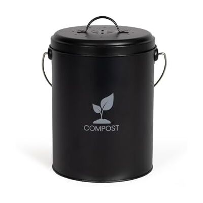 Livoo Compacte Keukencompostbak - 6L - Zwart Livoo Compacte Keukencompostbak - 6L - Zwart