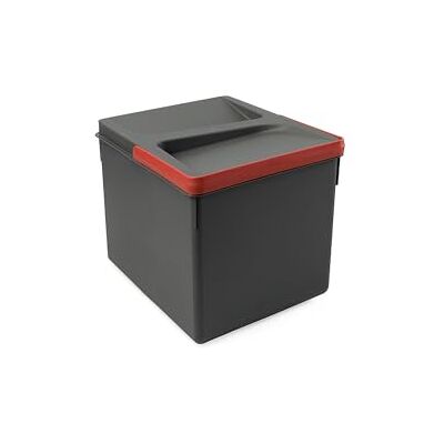Emuca Recyclingcontainer voor keukenlade Recycle met geurdicht dekse, H 216 mm (1 x 12 L), Plastic Antracietgrijs Emuca Recyclingcontainer voor keukenlade Recycle met geurdicht dekse, H 216 mm (1 x 12 L), Plastic Antracietgrijs