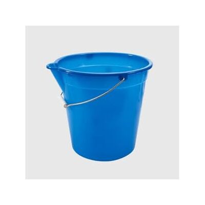 La Briantina Kunststof emmer met schenktuit, handvat van verzinkt ijzer, blauw, inhoud 10 liter La Briantina Kunststof emmer met schenktuit, handvat van verzinkt ijzer, blauw, inhoud 10 liter