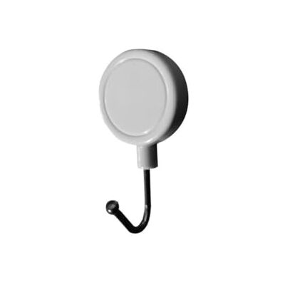 FACKELMANN 60955 Set van 2 magnetische wandhaken voor keukendoeken, wandhaken, magneten, staal, kunststof, 3,9 cm x 6,4 cm FACKELMANN 60955 Set van 2 magnetische wandhaken voor keukendoeken, wandhaken, magneten, staal, kunststof, 3,9 cm x 6,4 cm