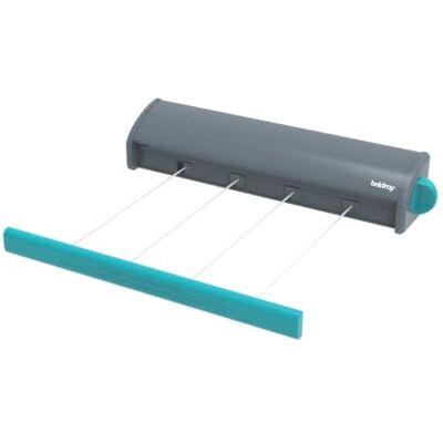 Beldray Uittrekbare Waslijn 16 m, wandmodel met 2 lijnen Voor binnen en buiten, dubbel 4 x 4 m-lijnsysteem, push-lock-spanning, rolt op in behuizing, incl. wandbevestiging Beldray Uittrekbare Waslijn 16 m, wandmodel met 2 lijnen Voor binnen en buiten, dubbel 4 x 4 m-lijnsysteem, push-lock-spanning, rolt op in behuizing, incl. wandbevestiging
