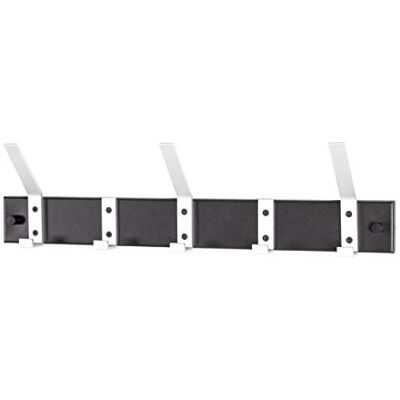 HAKU Kapstok aluminium, zwart, Aluminium, metaal Maat: B 50 cm x H 14 cm x D 8 cm, Stijl: Modern HAKU Kapstok aluminium, zwart, Aluminium, metaal Maat: B 50 cm x H 14 cm x D 8 cm, Stijl: Modern