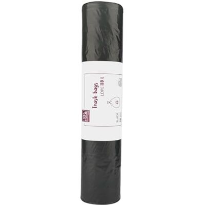 D.RECT - 120L - 25pcs - Zwart - Vuilniszakken D.RECT - 120L - 25pcs - Zwart - Vuilniszakken