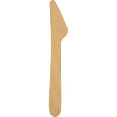 PAPSTAR 18200 100 messen hout Pure 16,5 cm PAPSTAR 18200 100 messen hout Pure 16,5 cm