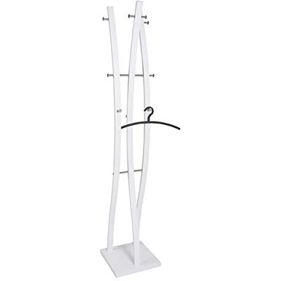 HAKU Staande kapstok chroom, wit, metaal jassenstandaard Afmetingen: B 35 cm x H 180 cm x D 35 cm, Stijl: Modern HAKU Staande kapstok chroom, wit, metaal jassenstandaard Afmetingen: B 35 cm x H 180 cm x D 35 cm, Stijl: Modern
