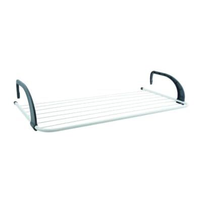 MSV Wasdroogrek voor balkon, 7 m, wit en grijs, 7 m MSV Wasdroogrek voor balkon, 7 m, wit en grijs, 7 m