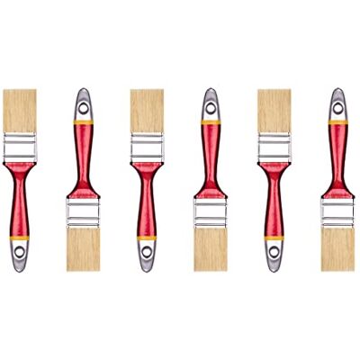 ZEN Model 33 Platte Kwasten Set - 6 stuks, 35mm voor Bouw & DIY ZEN Model 33 Platte Kwasten Set - 6 stuks, 35mm voor Bouw & DIY