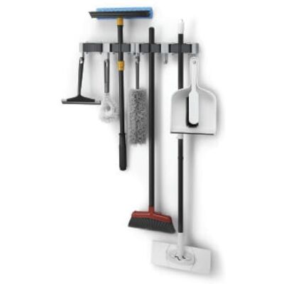 Metaltex 294902000 Hang-up 4 klemstrip voor bezem set van 2 Metaltex 294902000 Hang-up 4 klemstrip voor bezem set van 2