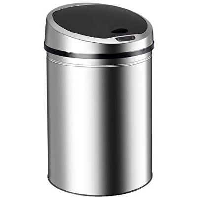 Ribelli 500364 automatische sensor afvalbak Roestvrijstalen afvalbak 30 40 50 60L, chroom, 30 l Ribelli 500364 automatische sensor afvalbak Roestvrijstalen afvalbak 30 40 50 60L, chroom, 30 l