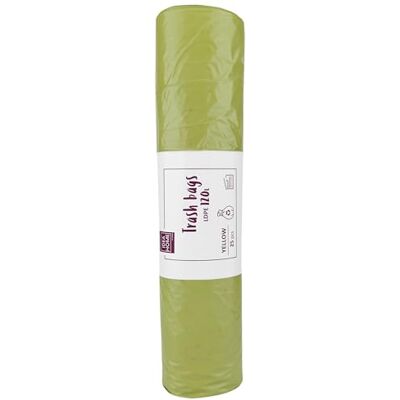 IDEA HOME 111150 vuilniszakken, plastic, geel IDEA HOME 111150 vuilniszakken, plastic, geel