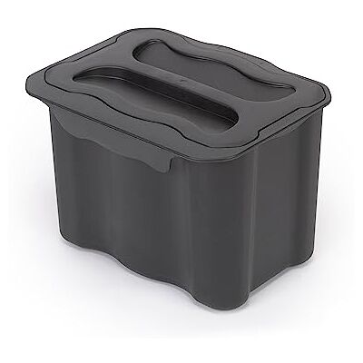 Emuca Recycle hulpbak 5 L voor keuken, Antracietgrijs plastic, 1 vn Emuca Recycle hulpbak 5 L voor keuken, Antracietgrijs plastic, 1 vn