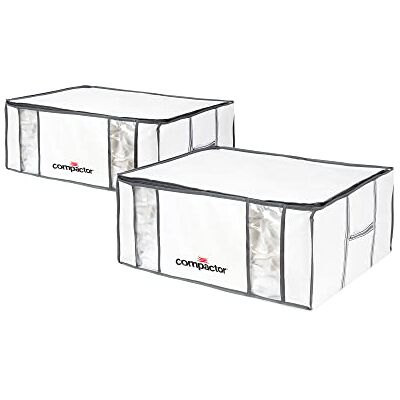 Compactor Set van 2 Life Vacuüm Opberghoezen, Wit, L, 65 x 50 x H 27 cm, RAN8121 Compactor Set van 2 Life Vacuüm Opberghoezen, Wit, L, 65 x 50 x H 27 cm, RAN8121