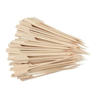 FACKELMANN 9902850 100 stuks houten spiesen, spiesen, houten spies, houten spies, barbecue-gebruiksvoorwerpen, hout, 15 cm FACKELMANN 9902850 100 stuks houten spiesen, spiesen, houten spies, houten spies, barbecue-gebruiksvoorwerpen, hout, 15 cm