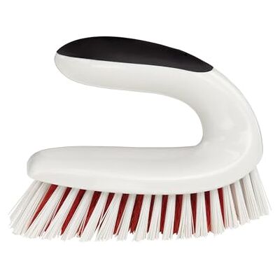 OXO Good Grips Allesreiniger schrobborstel met sterke borstelharen Stevi ge borstels verwijderen vuil en vet, Hangt aan emmer voor gemakkelijke toegang, Krachtige multi-oppervlakreiniging OXO Good Grips Allesreiniger schrobborstel met sterke borstelharen Stevi ge borstels verwijderen vuil en vet, Hangt aan emmer voor gemakkelijke toegang, Krachtige multi-oppervlakreiniging