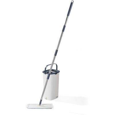 Beldray Deep Clean Platte Mop & Emmerset – 4L Mopemmer met 2 Compartimenten voor Weeken/Uitwringen & Vuilschraper, 2 Machinewasbare Microvezelkoppen, Harde Vloeren, Compact, Lichtgewicht Beldray Deep Clean Platte Mop & Emmerset – 4L Mopemmer met 2 Compartimenten voor Weeken/Uitwringen & Vuilschraper, 2 Machinewasbare Microvezelkoppen, Harde Vloeren, Compact, Lichtgewicht