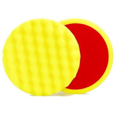 ALCLEAR 5613530M schuurpad, auto polijstsponzen, medium gegolfd, diameter: 135 x 25 mm, geel, set van 2, polijstpad polijstpad spons polijstschuim voor polijstmachine ALCLEAR 5613530M schuurpad, auto polijstsponzen, medium gegolfd, diameter: 135 x 25 mm, geel, set van 2, polijstpad polijstpad spons polijstschuim voor polijstmachine