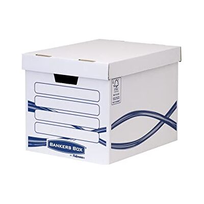Fellowes Bankers Box System Archiefdoos - Grijs/Wit/Blauw Fellowes Bankers Box System Archiefdoos - Grijs/Wit/Blauw