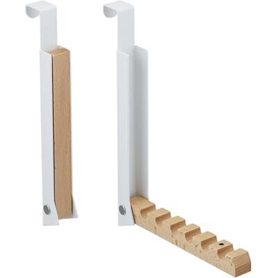 Relaxdays Witte Deurhanger met 6 Haken - Ruimtebesparend & Opvouwbaar Relaxdays Witte Deurhanger met 6 Haken - Ruimtebesparend & Opvouwbaar