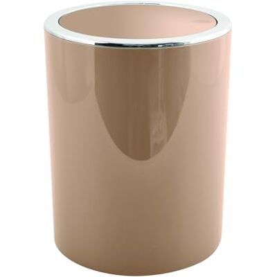 MSV AS Kamaka 6L Cappuccino afvalemmer Compact design 24,2 x 19 x 19 cm Elegante kleur voor keuken en badkamer Praktisch deksel Voor gebruik binnenshuis MSV AS Kamaka 6L Cappuccino afvalemmer Compact design 24,2 x 19 x 19 cm Elegante kleur voor keuken en badkamer Praktisch deksel Voor gebruik binnenshuis