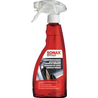 SONAX CabriokapReiniger (500 ml) speciale reiniger voor alle cabrioplafonds van stof en kunststof Art-Nr. 03092000 SONAX CabriokapReiniger (500 ml) speciale reiniger voor alle cabrioplafonds van stof en kunststof Art-Nr. 03092000