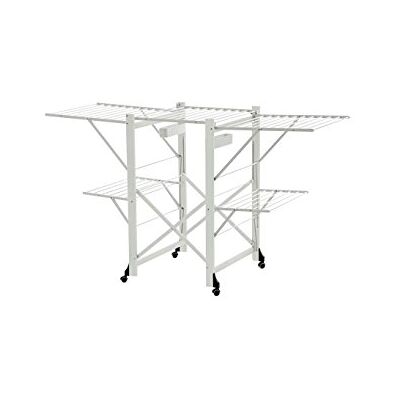 Arredamenti Italia 600 GABBIANO droogrek, uittrekbaar, opvouwbaar, massief beukenhout, 175 x 105 x 67 cm, wit gelakt Arredamenti Italia 600 GABBIANO droogrek, uittrekbaar, opvouwbaar, massief beukenhout, 175 x 105 x 67 cm, wit gelakt