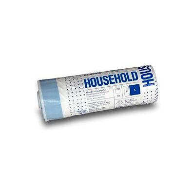 Blanco Huishoudelijke vuilniszakken L (30 liter), met trekkoord, scheurvast en waterdicht, afvalzak/vuilnisemmerzak, eenvoudige verwijdering, 50% gerecyclede kunststof, geschikt voor Select en Flexon Blanco Huishoudelijke vuilniszakken L (30 liter), met trekkoord, scheurvast en waterdicht, afvalzak/vuilnisemmerzak, eenvoudige verwijdering, 50% gerecyclede kunststof, geschikt voor Select en Flexon