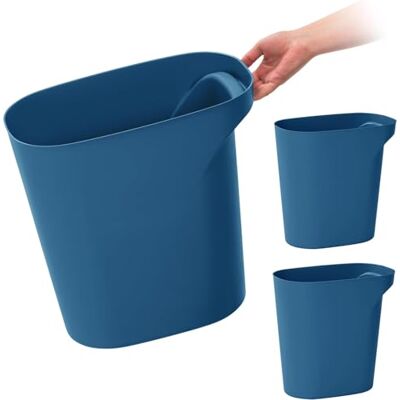 IRIS USA 6 gallon / 24 kwart vuilnisbakken plastic vuilnisbakken, 3-pack, voor thuiskantoor, keuken, slaapkamer, badkamer, met handgrepen, gemaakt van gerecyclede materialen, milieuvriendelijk IRIS USA 6 gallon / 24 kwart vuilnisbakken plastic vuilnisbakken, 3-pack, voor thuiskantoor, keuken, slaapkamer, badkamer, met handgrepen, gemaakt van gerecyclede materialen, milieuvriendelijk