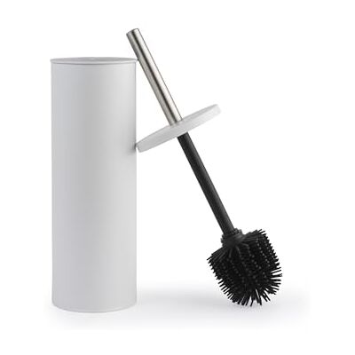 Beldray Toiletborstel & houder AntiBac behandelde, krasbestendige siliconen borstelharen, spatbestendig, discreet gesloten ontwerp, lange steel, gemakkelijk schoon te maken hygiënische kop, bestand Beldray Toiletborstel & houder AntiBac behandelde, krasbestendige siliconen borstelharen, spatbestendig, discreet gesloten ontwerp, lange steel, gemakkelijk schoon te maken hygiënische kop, bestand