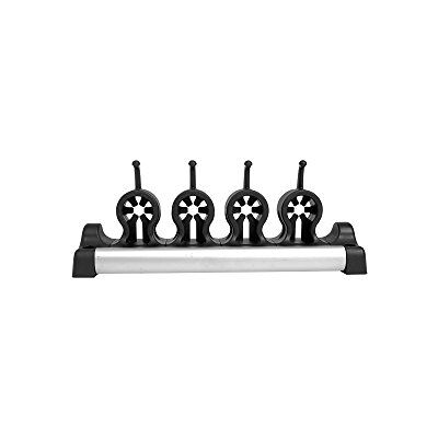 Casabella Grook Mop and Broom Utility Holder, Medium, Zwart/Zilver Casabella Grook Mop and Broom Utility Holder, Medium, Zwart/Zilver