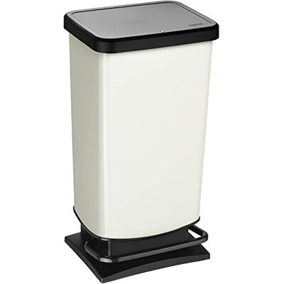 Rotho Vuilnisbak 40L Met Pedaal En Deksel prullenbak, vuilnisemmer met deksel, vuilnisemmer geurdicht sluitend, keukenafvalemmer, soft-close-deksel, breed voetpedaal Rotho Vuilnisbak 40L Met Pedaal En Deksel prullenbak, vuilnisemmer met deksel, vuilnisemmer geurdicht sluitend, keukenafvalemmer, soft-close-deksel, breed voetpedaal