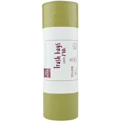 IDEA HOME 111154 vuilniszakken, plastic, geel IDEA HOME 111154 vuilniszakken, plastic, geel