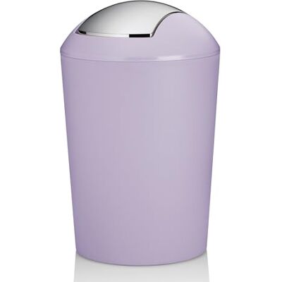 Kela Marta Marta Vuilnisemmer, violet, cosmetica-emmer 5 l met schommeldeksel, kunststof, vuilnisemmer badkamer pastelpaars mat Kela Marta Marta Vuilnisemmer, violet, cosmetica-emmer 5 l met schommeldeksel, kunststof, vuilnisemmer badkamer pastelpaars mat