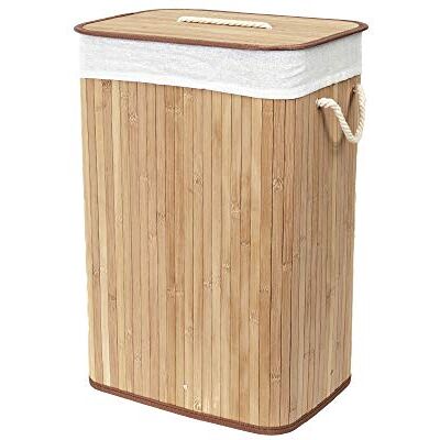 Compactor RAN5217 opberg- en opbergsystemen, bamboe-polyester-katoen, naturel, 45 x 35 x h. 60 cm Compactor RAN5217 opberg- en opbergsystemen, bamboe-polyester-katoen, naturel, 45 x 35 x h. 60 cm