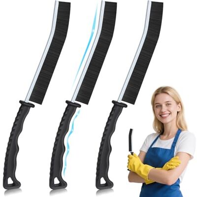 Alyvisun Spleetreinigingsborstels, 5-Pack Harde Borstel Spleetreinigingsgereedschap Gap Borstel, Dunne Schoonmaakborstel voor Raamsleuven, Keuken, Deursporen Alyvisun Spleetreinigingsborstels, 5-Pack Harde Borstel Spleetreinigingsgereedschap Gap Borstel, Dunne Schoonmaakborstel voor Raamsleuven, Keuken, Deursporen