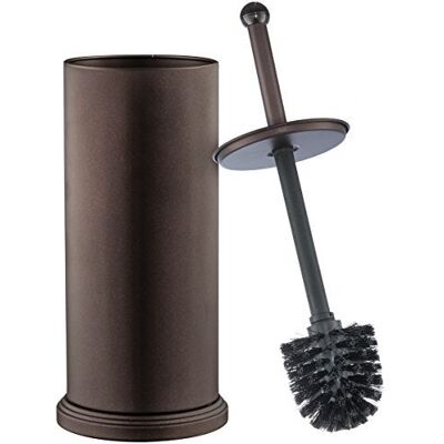 HOME IT Heime It Start-it toiletborstelgarnituur voor heren, bronzen toiletborstel voor grote toiletpot en wc-borstelhouder met deksel, grote wc-reiniger van heim-it HOME IT Heime It Start-it toiletborstelgarnituur voor heren, bronzen toiletborstel voor grote toiletpot en wc-borstelhouder met deksel, grote wc-reiniger van heim-it
