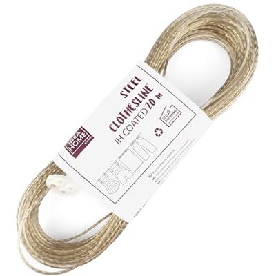 IDEA HOME D.RECT Waslijn 20 meter met stalen kern, waslijn voor het ophangen van kleding, scheurvaste waslijn, waslijn voor alle weersomstandigheden, robuuste waslijn, waslijn met stalen kern IDEA HOME D.RECT Waslijn 20 meter met stalen kern, waslijn voor het ophangen van kleding, scheurvaste waslijn, waslijn voor alle weersomstandigheden, robuuste waslijn, waslijn met stalen kern