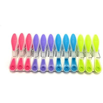 MSV Wasknijpers, set met soft-grip, uv-bestendig, diverse kleuren, 12 stuks MSV Wasknijpers, set met soft-grip, uv-bestendig, diverse kleuren, 12 stuks