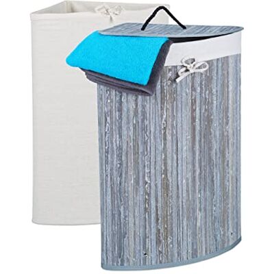 Relaxdays Bamboe Wasmand Driehoek - Wasmand Relaxdays Bamboe Wasmand Driehoek - Wasmand