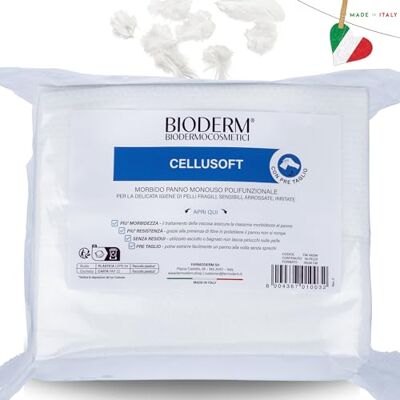 BIODERM BIODERMOCOSMETICI BIODERM Cellusoft – zachte multifunctionele wegwerpdoek van viscose en polyester – multifunctionele doeken voor de zachte hygiëne van gevoelige en rode huid van ouderen en kinderen – 30 x 38 cm, 50 BIODERM BIODERMOCOSMETICI BIODERM Cellusoft – zachte multifunctionele wegwerpdoek van viscose en polyester – multifunctionele doeken voor de zachte hygiëne van gevoelige en rode huid van ouderen en kinderen – 30 x 38 cm, 50