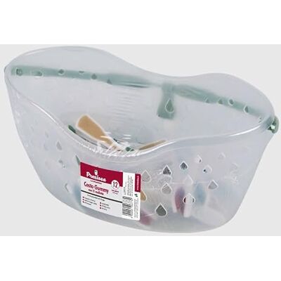 La Briantina Gummy Wasmand met 12 pincetten, mand van kunststof en antislip pincet, handvat en haken om op te hangen, 23 x 13 x 11 cm La Briantina Gummy Wasmand met 12 pincetten, mand van kunststof en antislip pincet, handvat en haken om op te hangen, 23 x 13 x 11 cm