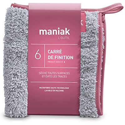 Maniak Microvezeldoek speciaal voor de badkamer droogt alle oppervlakken en voorkomt sporen voor een onberispelijk resultaat. Duurzaam product Maniak Microvezeldoek speciaal voor de badkamer droogt alle oppervlakken en voorkomt sporen voor een onberispelijk resultaat. Duurzaam product