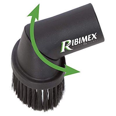 Ribimex Draaibare reinigingsborstel voor pelletkachels met nylon haren, zwart, L Ribimex Draaibare reinigingsborstel voor pelletkachels met nylon haren, zwart, L