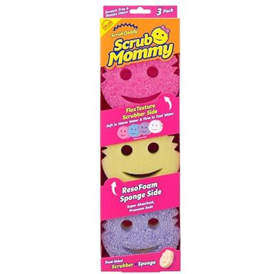 Scrub Daddy Scrub Mommy sponzen: vaatschrobber en niet-krassende sponzen voor keuken, badkamer en veilig voor meerdere oppervlakken dubbelzijdige vaatsponzen om te schrobben alleen online (3 Scrub Daddy Scrub Mommy sponzen: vaatschrobber en niet-krassende sponzen voor keuken, badkamer en veilig voor meerdere oppervlakken dubbelzijdige vaatsponzen om te schrobben alleen online (3