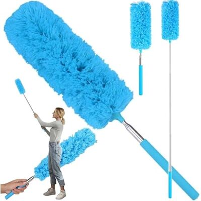 PARENCE - Telescopische microvezelstofdoek, uitschuifbaar van 35 tot 83 cm – Intrekbare stofzuiger voor meubels, plafonds, kroonluchters, auto's – Multifunctionele stofreiniging PARENCE - Telescopische microvezelstofdoek, uitschuifbaar van 35 tot 83 cm – Intrekbare stofzuiger voor meubels, plafonds, kroonluchters, auto's – Multifunctionele stofreiniging