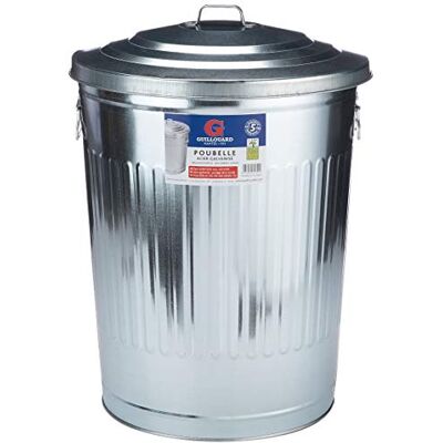 GUILLOUARD Amerikaanse afvalemmer, 75 l, staal, 62 GUILLOUARD Amerikaanse afvalemmer, 75 l, staal, 62